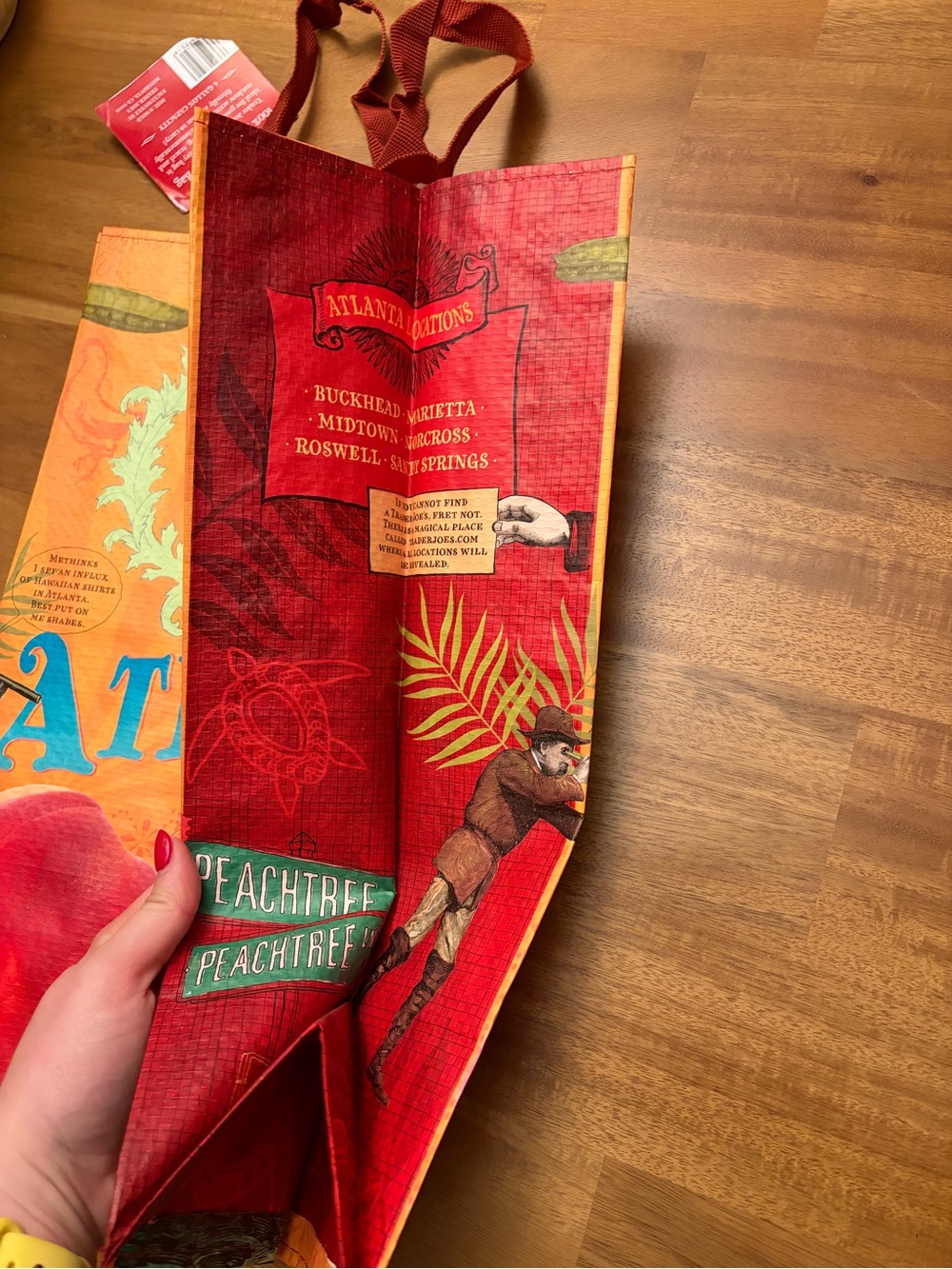Trader Joe’s Atlanta Reusable Grocery Tote - Picture 4 of 5